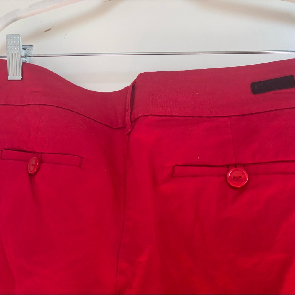 Kut from the Kloth Red Cropped Pants - Picture 7 of 9